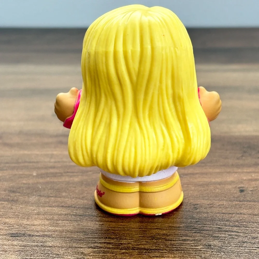 Little People BARBIE Girls RACE CAR DRIVERS African American Blonde Toy Figure 2
